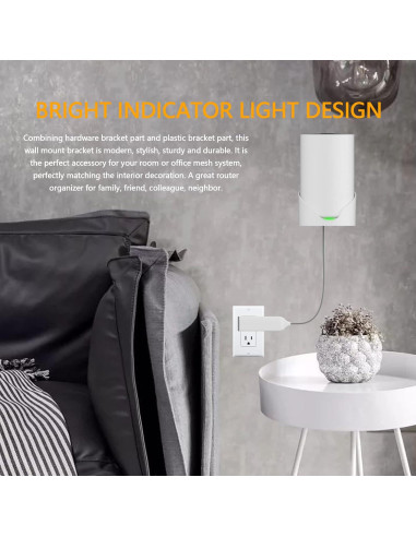 Soporte de Pared para TP-Link Deco X68/XE75/AXE5300 Blanco