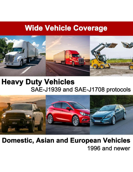 Escáner OBD2 Autel AL529HD para Vehículos Pesados