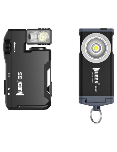 Linterna EDC Recargable WUBEN G5 400 Lúmenes + G2 500 Lúmenes