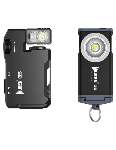 Linterna EDC Recargable WUBEN G5 400 Lúmenes + G2 500 Lúmenes