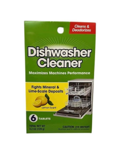 Tabletas Limpiadoras para Lavavajillas Genérico, 6 Unidades, Aroma a Limón