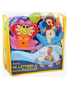 Juguetes de Letras de Espuma para Baño Baby Loovi - Set 52 Piezas
