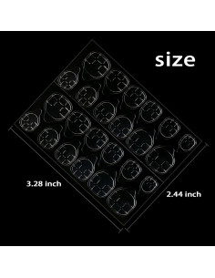 Pestañas Adhesivas Doble Cara Allstarry 360pcs para Uñas 2