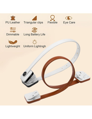 Luz de Lectura LED Recargable Osuke 12 LEDs 9 Temperaturas