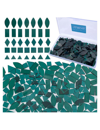 Azulejos de Mosaico de Vidrio LITMIND 240 Piezas 5 Formas