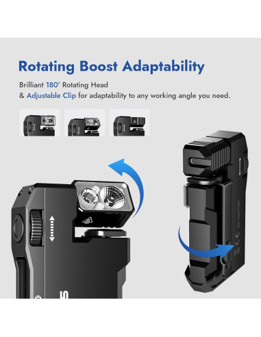 Linterna EDC Recargable WUBEN G5 400 Lúmenes + G2 500 Lúmenes