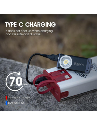 Linterna EDC Recargable WUBEN G5 400 Lúmenes + G2 500 Lúmenes