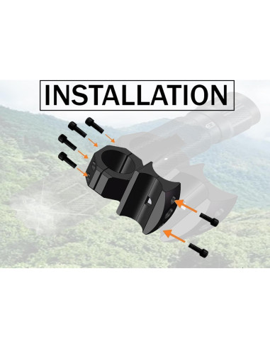 Abrazadera de Linterna Táctica de Aluminio para Escopeta