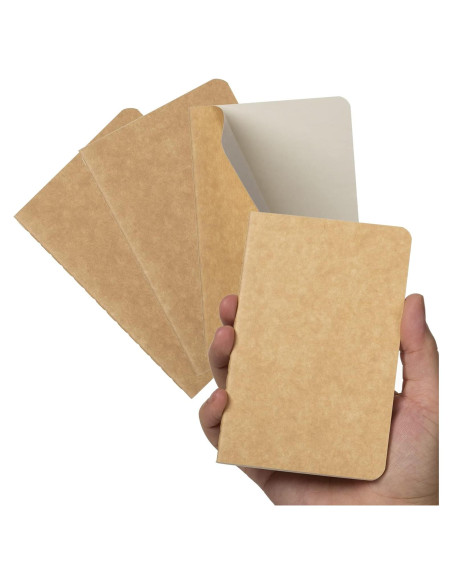 Cuaderno de bolsillo TWONE, 4 unidades, tapa blanda, 30 hojas