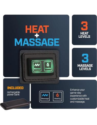 Asiento de Estadio Plegable Alpcour con Calefacción y Masaje