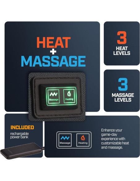 Asiento de Estadio Plegable Alpcour con Calefacción y Masaje