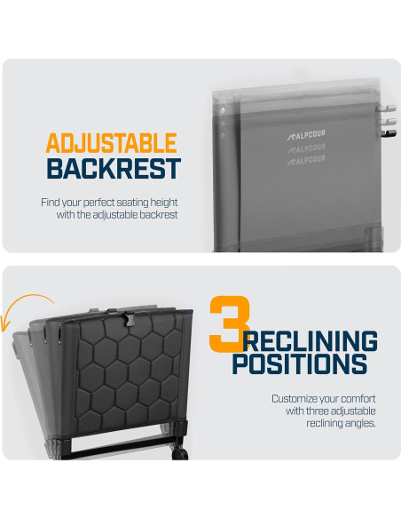 Asiento de Estadio Plegable Alpcour con Calefacción y Masaje