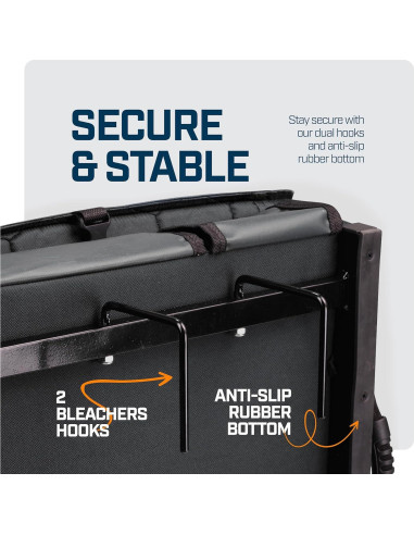 Asiento de Estadio Plegable Alpcour con Calefacción y Masaje