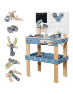 Banco de herramientas de madera Touch Us 51 piezas para niños 2