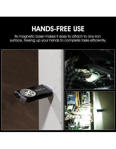 Linterna EDC Recargable WUBEN G5 400 Lúmenes + G2 500 Lúmenes