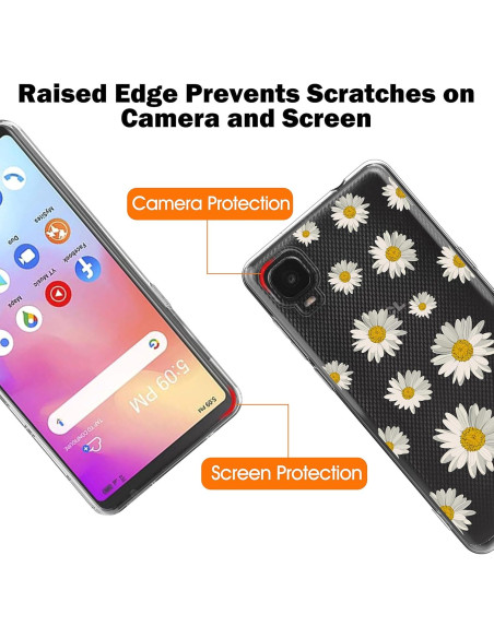 Funda Bumper TPU Alcatel TCL A3 A509DL / TCL A30 Floral Limón Funda Bumper TPU Alcatel TCL A3 A509DL / TCL A30 Floral Limón