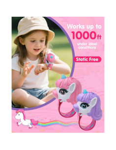 Walkie Talkies de Unicornio Humzo para Niños 2 Paquete 2