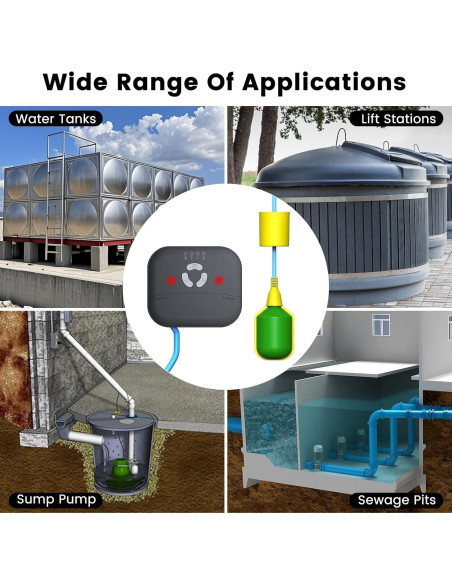 Alarma de Nivel de Agua WiFi LUCKYDUO WLA-Z2 con Notificaciones