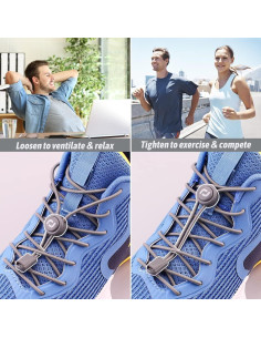 Cintas de Zapatos Sin Atar RJ-Sport 2 Paquetes Ajustables 2