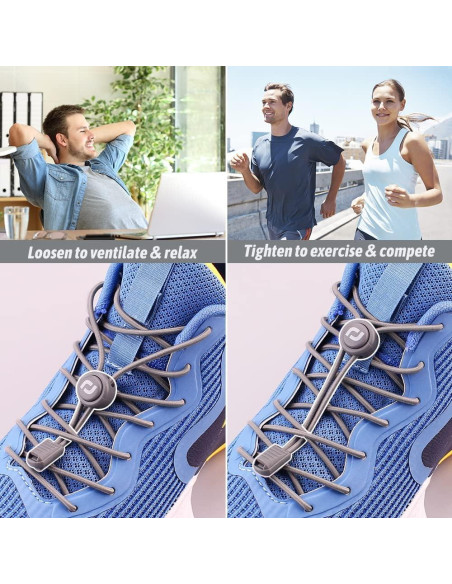 Cintas de Zapatos Sin Atar RJ-Sport 2 Paquetes Ajustables