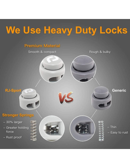 Cintas de Zapatos Sin Atar RJ-Sport 2 Paquetes Ajustables