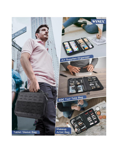 Bolsa Administrativa Molle Wynex para Tabletas 9-11" Negra