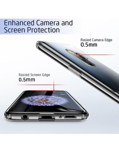 Funda Bumper KJYF para TCL 10 SE - Rojo, Anti-Golpes