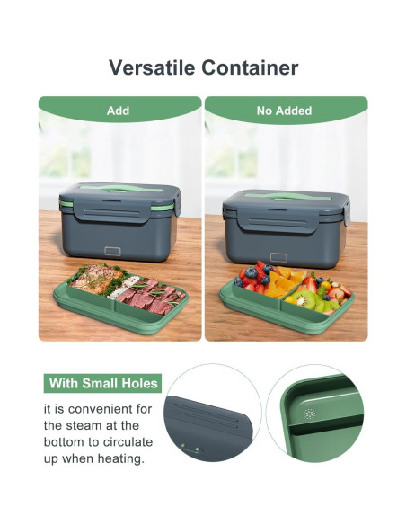 Caja de Almuerzo Eléctrica Monteka 1.8L 100W Gris Caja de Almuerzo Eléctrica Monteka 1.8L 100W Gris