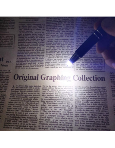 Bolígrafo Penyeah con Luz LED - 2 Unidades, Blanco