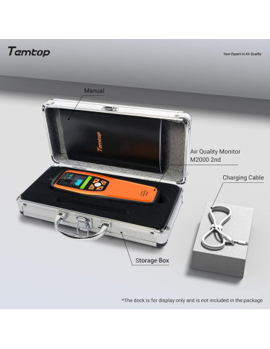 Medidor de Calidad del Aire Temtop M2000C CO2 PM2.5 PM10
