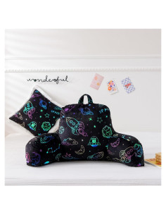 Cojín de Lectura Holawakaka Estampado Cohete Espacial 43x43cm