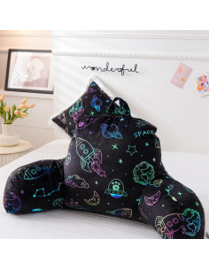 Cojín de Lectura Holawakaka Estampado Cohete Espacial 43x43cm 2