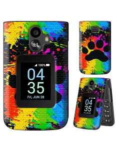 Funda Doble Capa TCL Flip 3 T435 2024 con Protector Vidrio