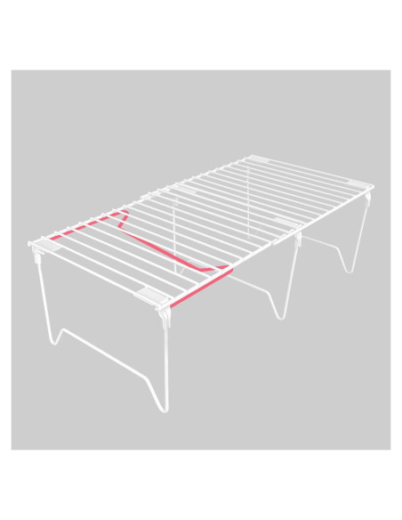 Estante organizador plegable BUWZUJR para cocina 2 niveles Estante organizador plegable BUWZUJR para cocina 2 niveles