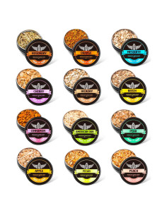 Astillas de Madera Natural para Ahumador INSISART - 12 Sabores