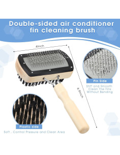 Kit de Limpieza de Aletas de Aire Acondicionado Boao - 3 Piezas 2