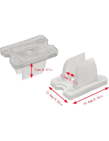 Clips de Montaje para Tiras LED Sunnates 30PCS 5-6mm