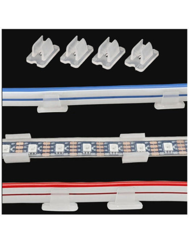 Clips de Montaje para Tiras LED Sunnates 30PCS 5-6mm