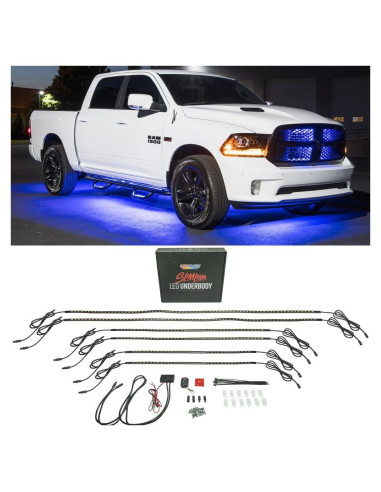 Kit de Iluminación LED Bajo Cuerpo LEDGlow Azul 6 Piezas