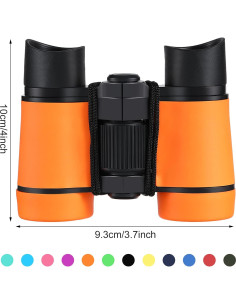 12 Binoculares para Niños Yunsailing - A Prueba de Golpes, 4x30mm 2