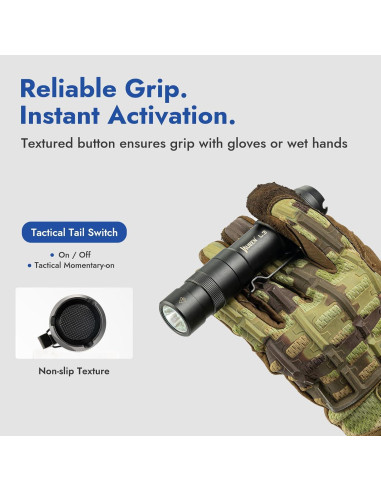 Linterna Táctica Recargable WUBEN L3 3000 Lúmenes LED IP68