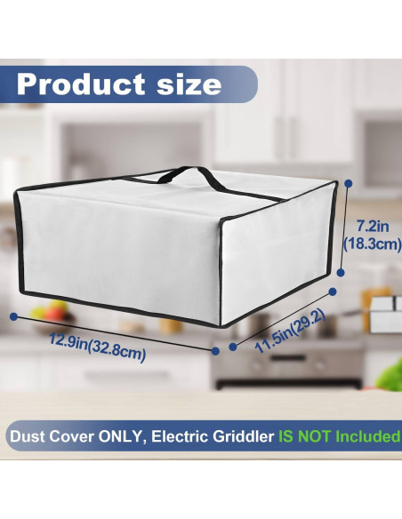 Cubierta de Polvo para Plancha Eléctrica Cuisinart GR-5BP1 - Impermeable y Resistente al Calor