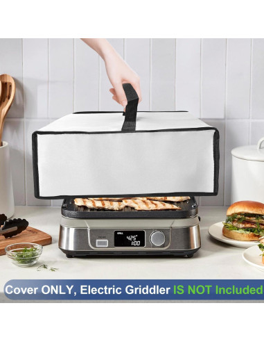 Cubierta de Polvo para Plancha Eléctrica Cuisinart GR-5BP1 - Impermeable y Resistente al Calor