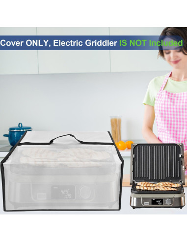 Cubierta de Polvo para Plancha Eléctrica Cuisinart GR-5BP1 - Impermeable y Resistente al Calor