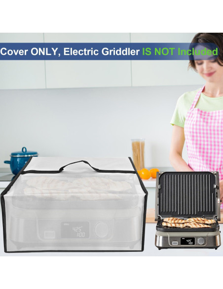 Cubierta de Polvo para Plancha Eléctrica Cuisinart GR-5BP1 - Impermeable y Resistente al Calor