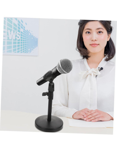 Soporte de Micrófono Telescópico Ajustable TOYANDONA Negro