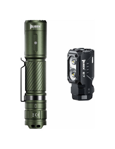 Linterna Recargable WUBEN C3 y E7 1200/1800 Lúmenes