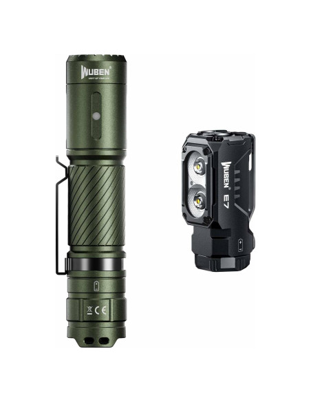 Linterna Recargable WUBEN C3 y E7 1200/1800 Lúmenes