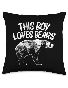 Cojín Decorativo Oso Grizzly 40x40 cm Multicolor