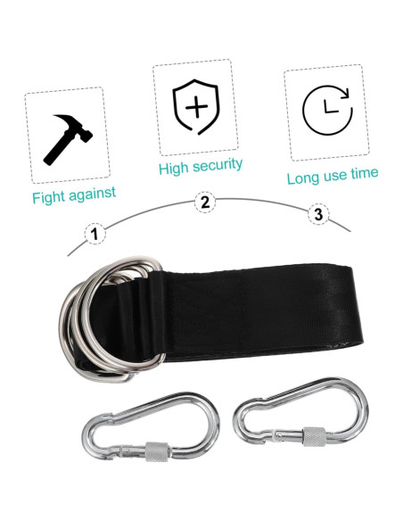 Cintas de Hamaca Colgantes BESPORTBLE 200x4.8 cm para Camping